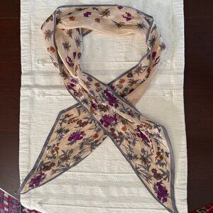Oscar de la Renta Floral Scarf - Gently Used